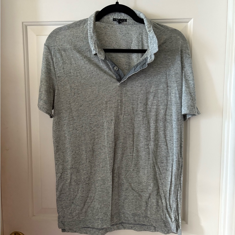 Theory cotton collared polo